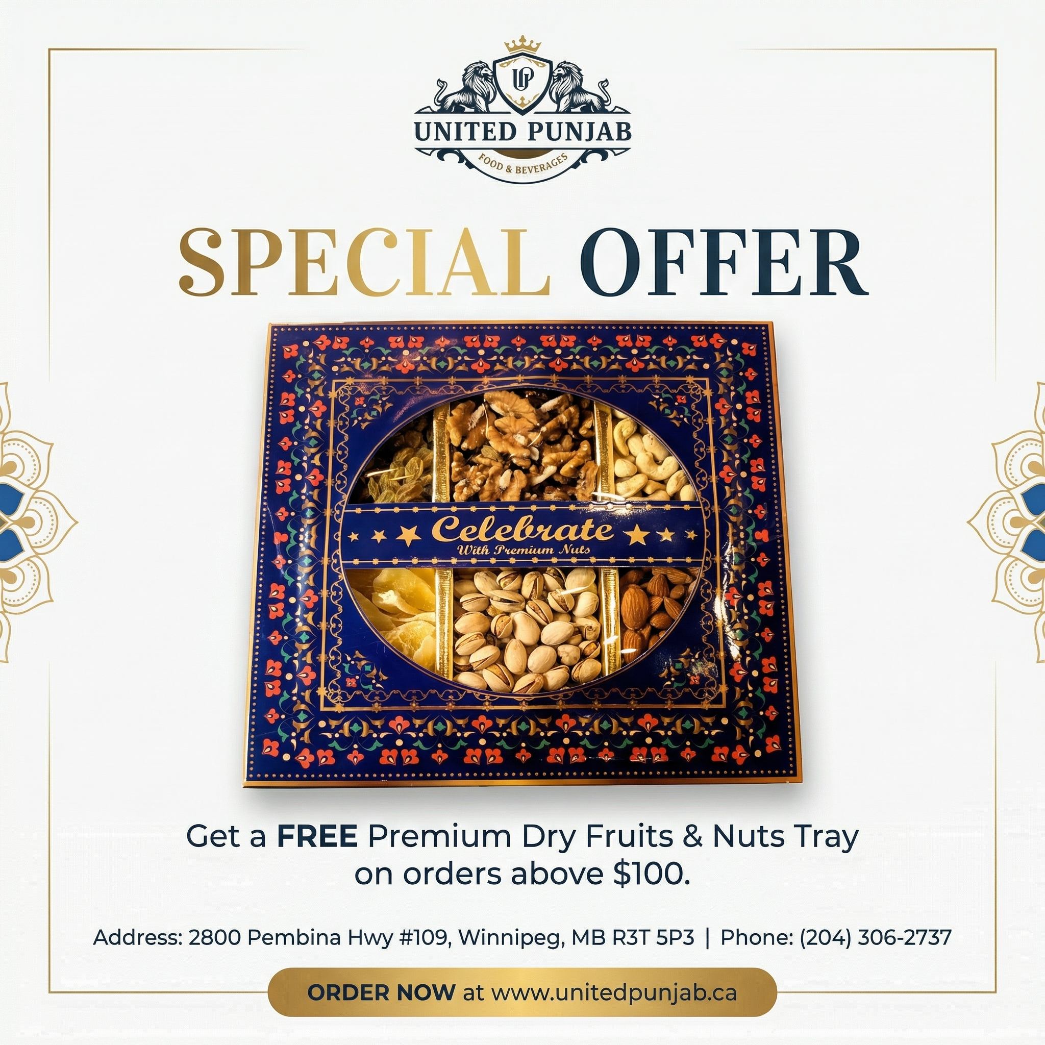 United Punjab Eatery & Grill Special Offer - Punjabi Food Winnipeg