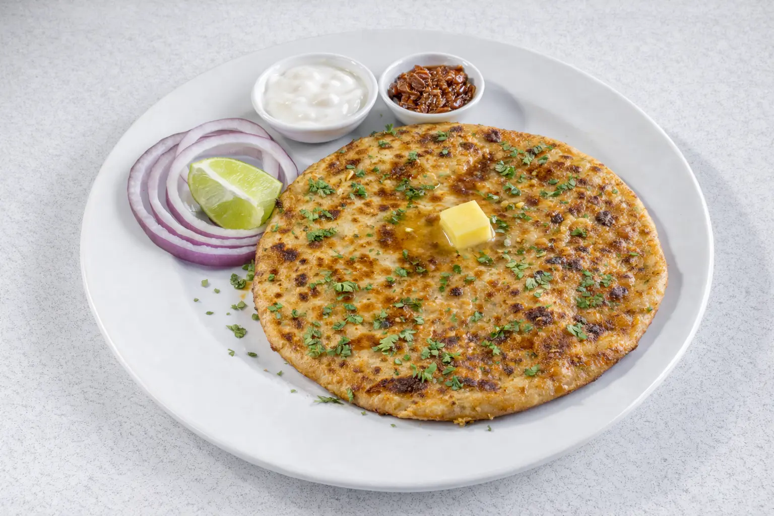Aloo Paratha at United Punjab Eatery & Grill - Best stuffed flatbread in Winnipeg